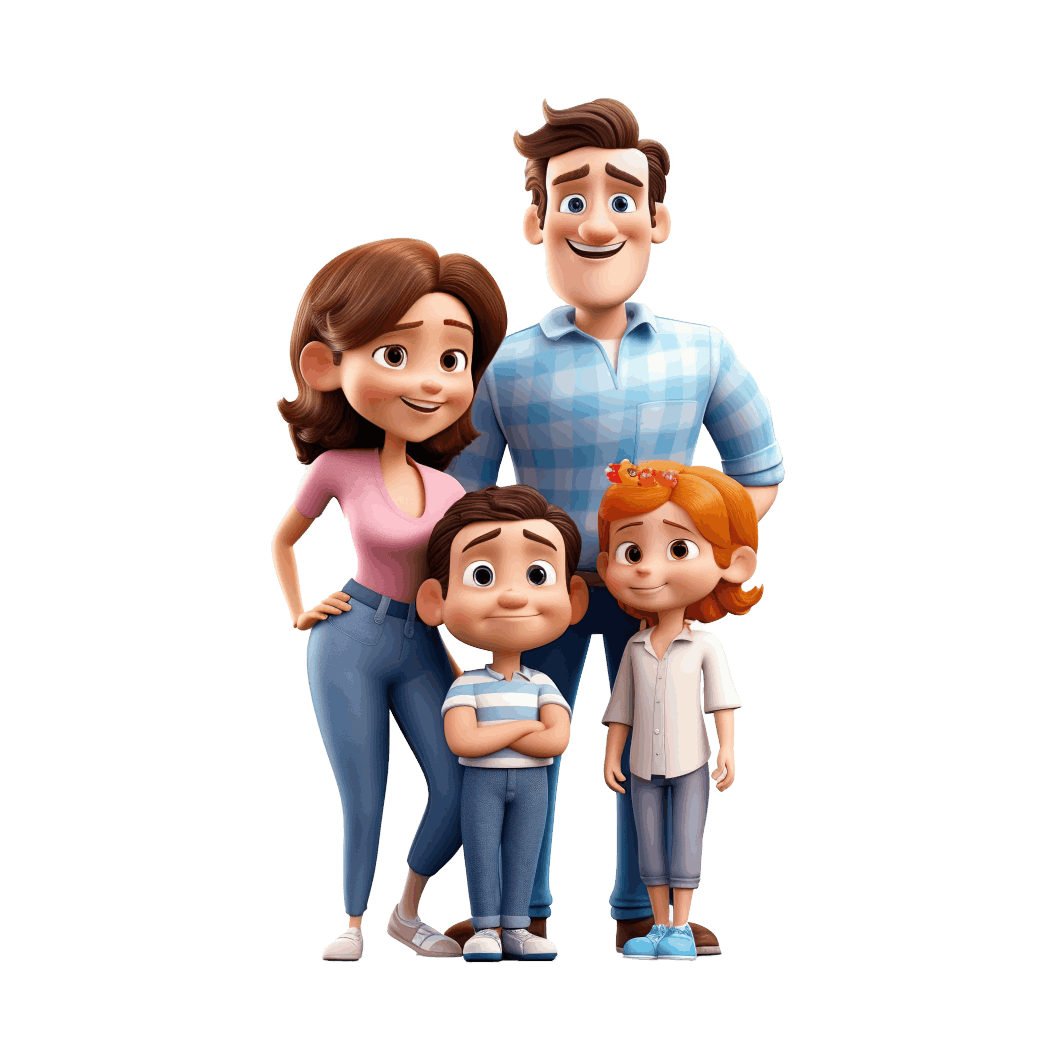 A happy family engaging in a tech-free activity, promoting connection.